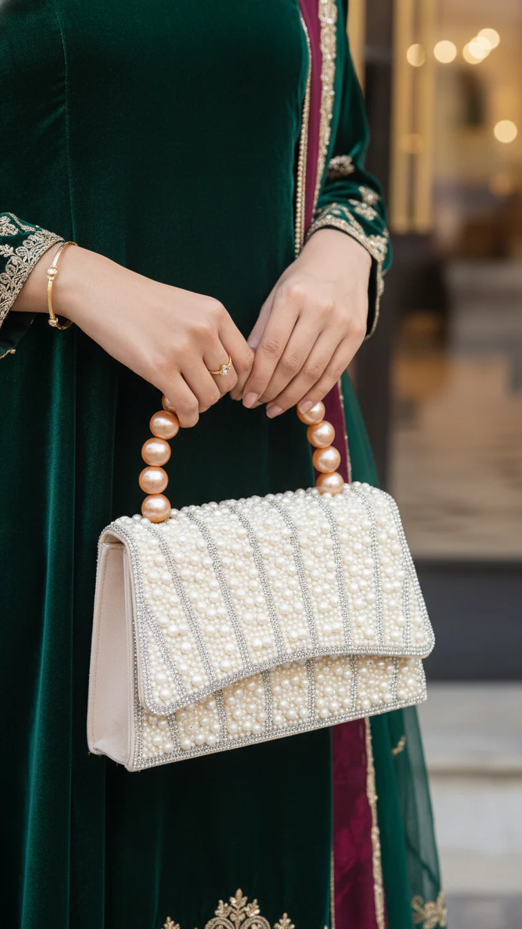 ChamPagne Bridal Clutch P24367