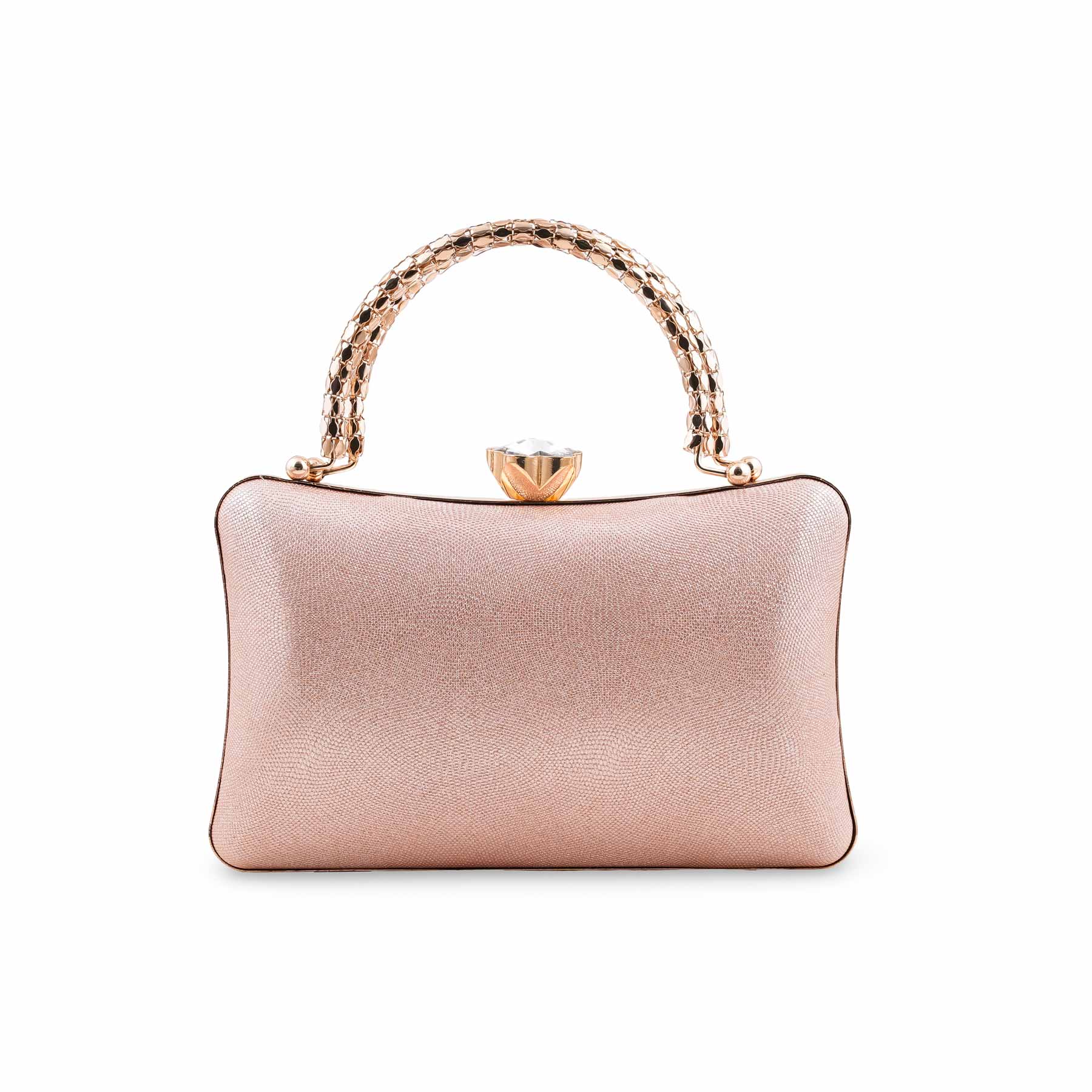 Champagne Fancy Clutch For Women P24403 - Image 2