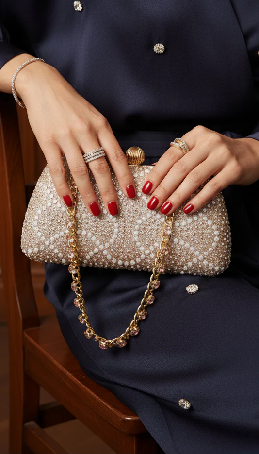 Champagne Fancy Clutch P24180