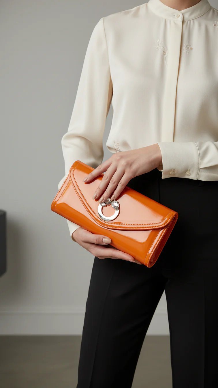 Coffee Formal Clutch For ladies P24211