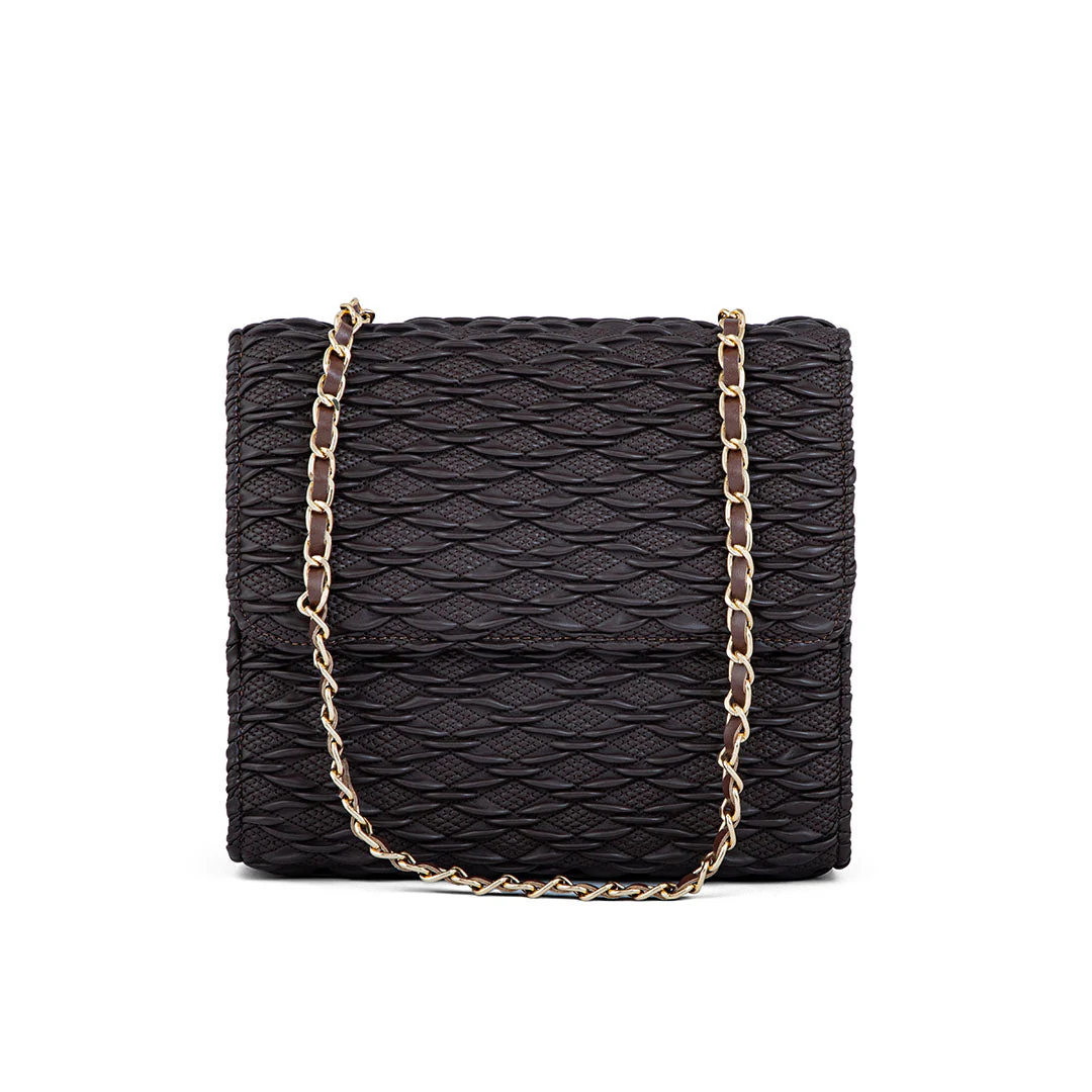Coffee Formal Shoulder Bag P55621