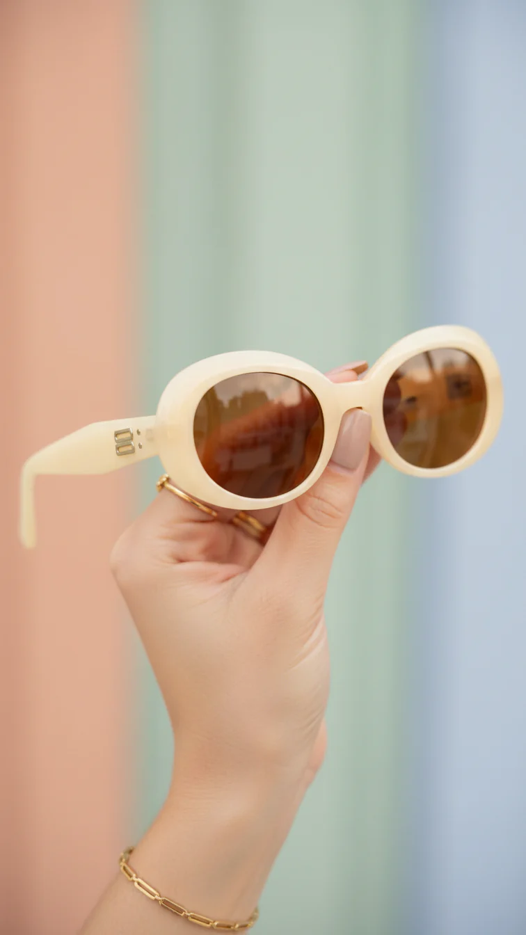 Cream Ladies Sunglasses G40026