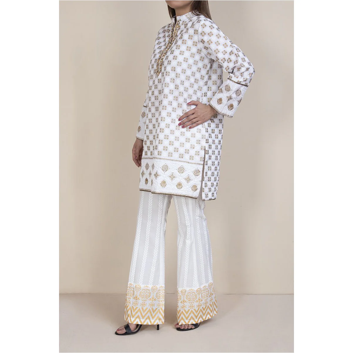 Embellished Cotton Shirt PS1032