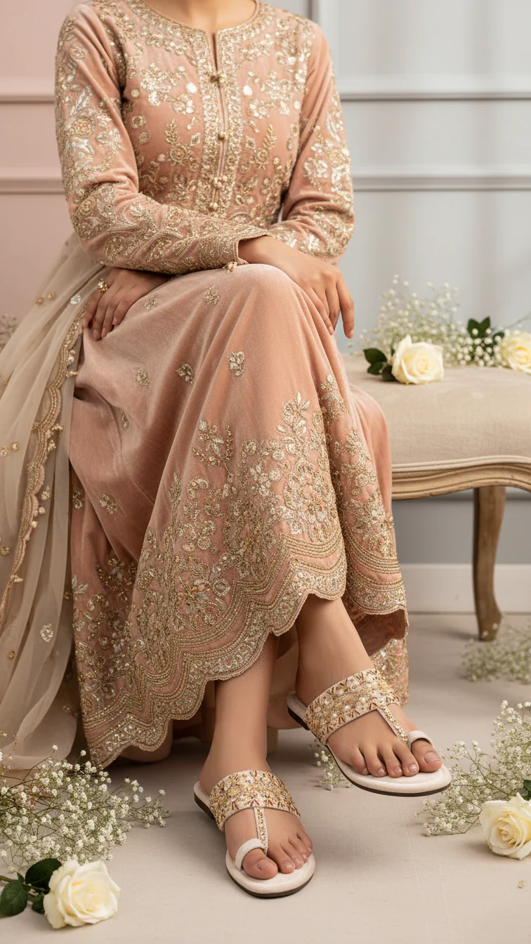 Fawn Ethnic Chappal For Women EC0252