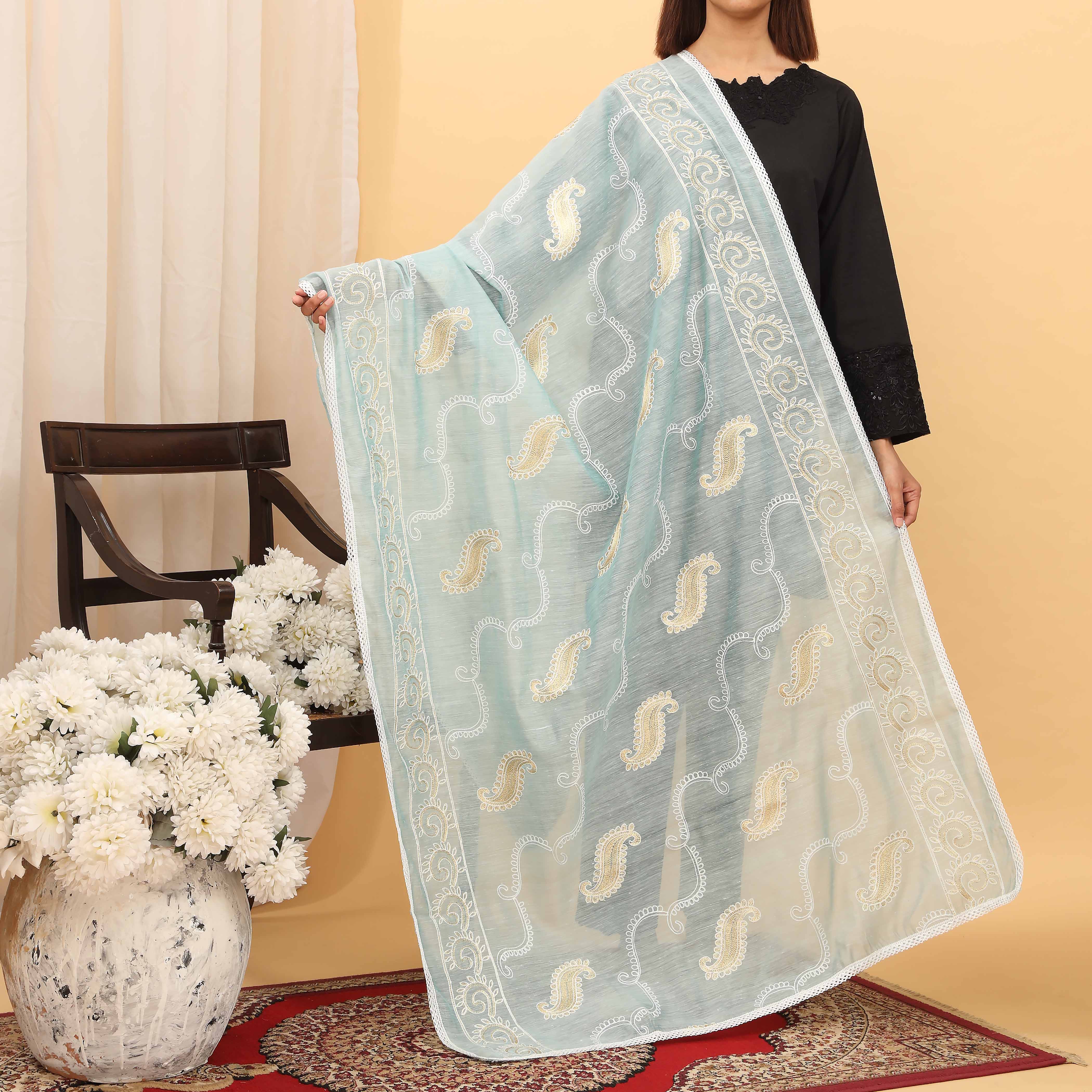 Ferozy Embroidered Dupatta PD5420