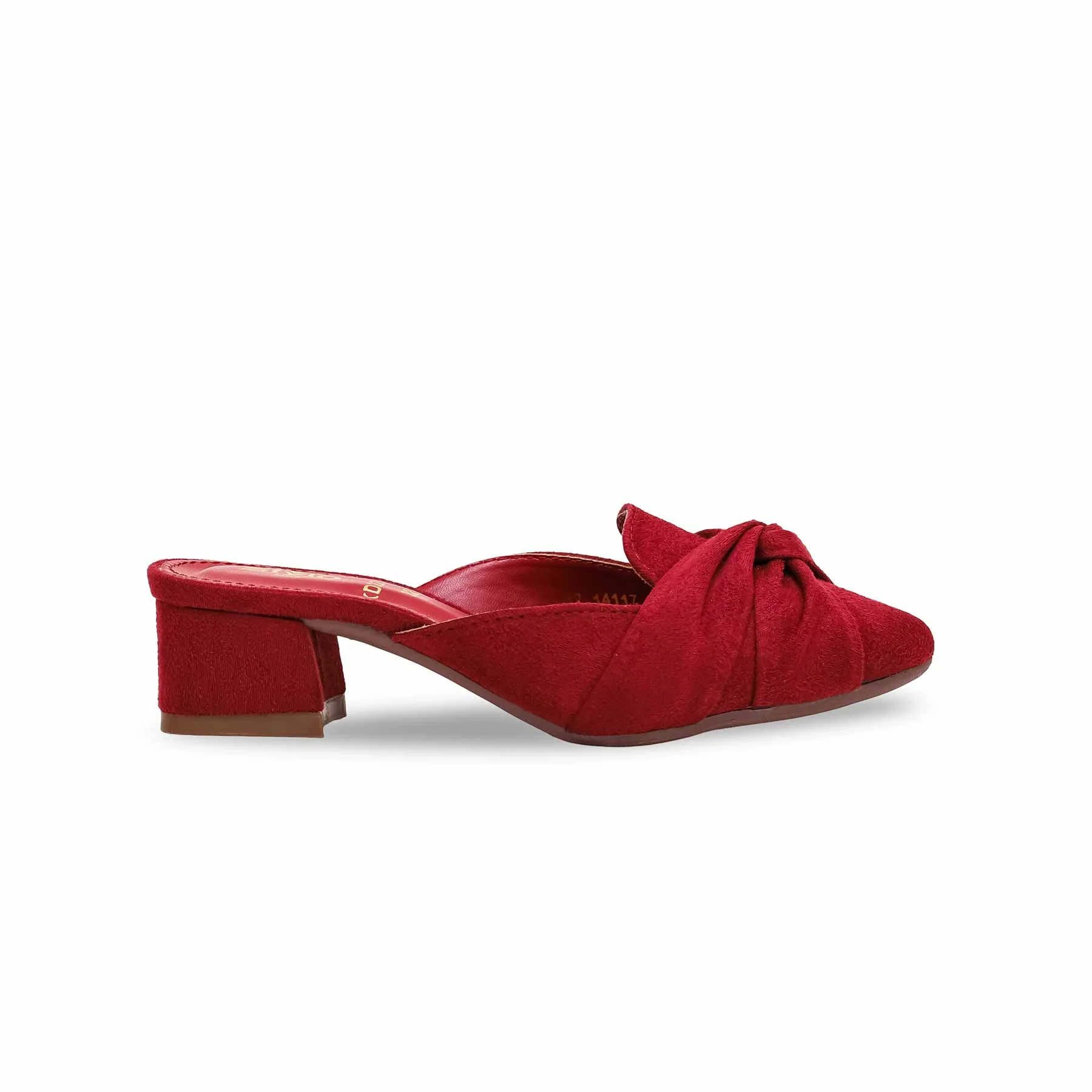 Girls Maroon Formal Pumps KD2293 - Image 2