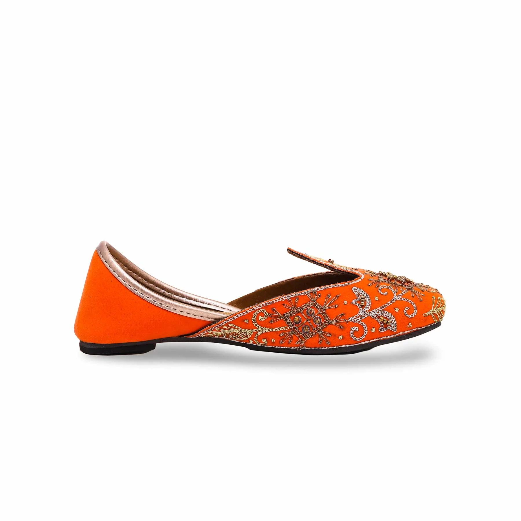 Girls Orange Fancy Khussa KD2225