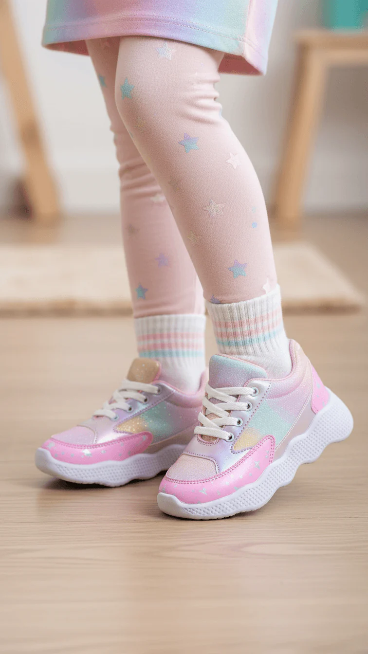 Girls Pink Casual Jogger KD8107