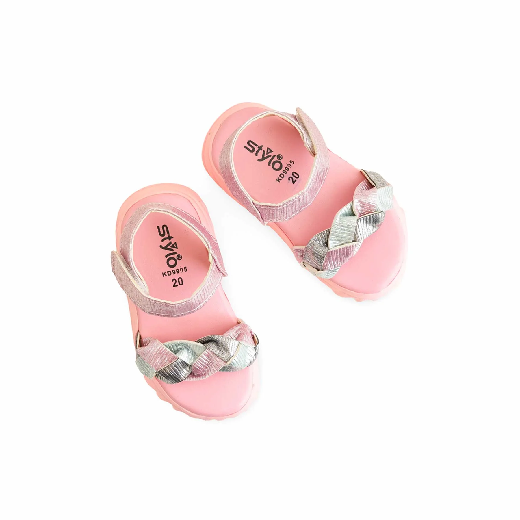 Girls Pink Casual Sandal KD9905 - Image 5