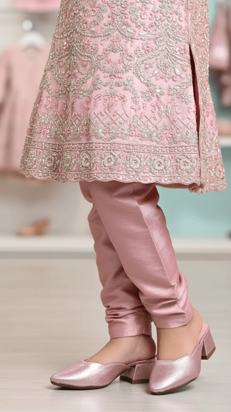 Girls Pink Fancy Pumps KD2419