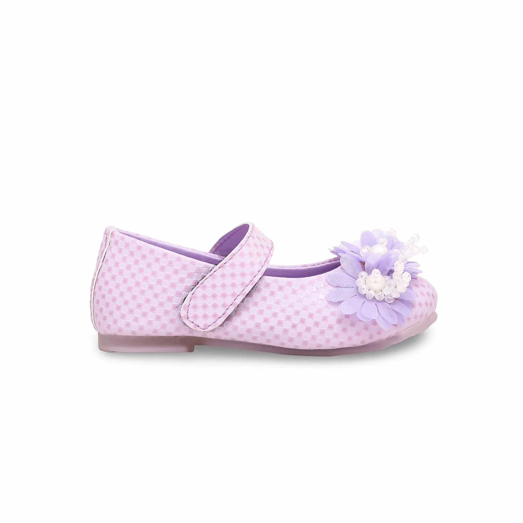 Girls Purple Formal Pumps KD0939 - Image 2