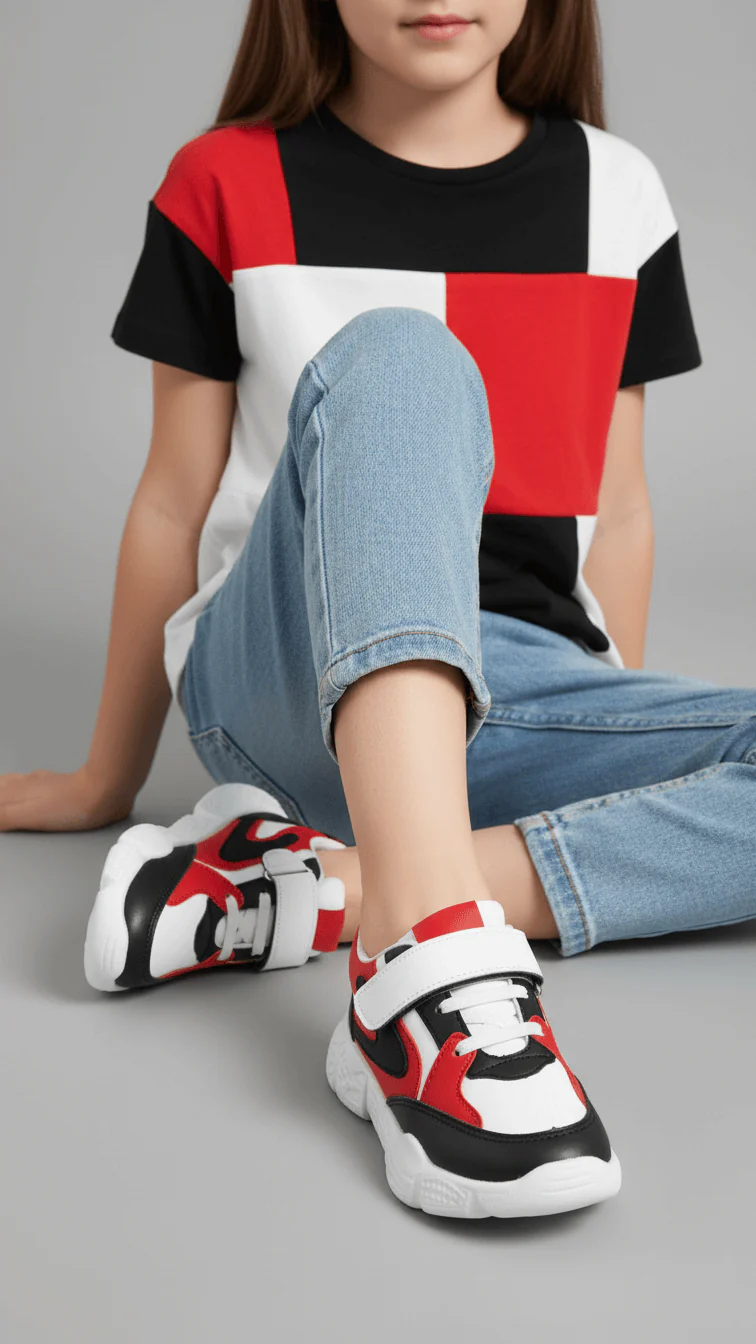 Girls Red Casual Jogger KD8099