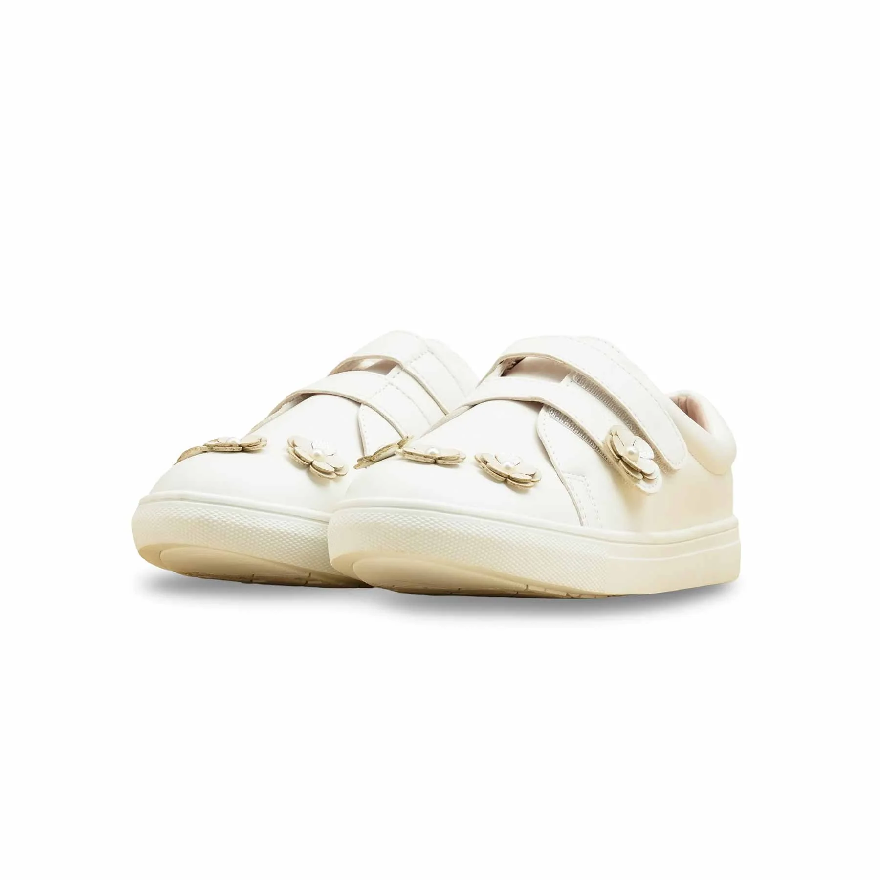 Girls White Casual Jogger KD1925 - Image 3