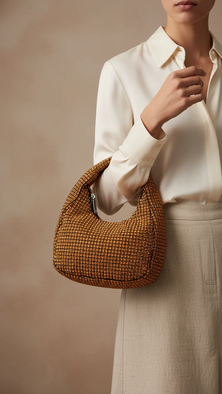 Golden Bridal Clutch P24097