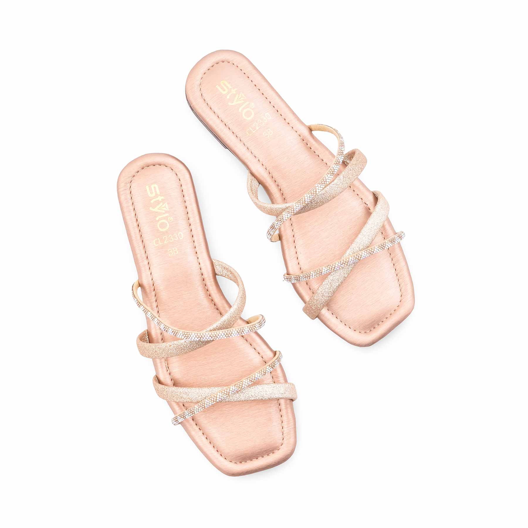 Golden Casual Chappal For Ladies CL2330 - Image 6