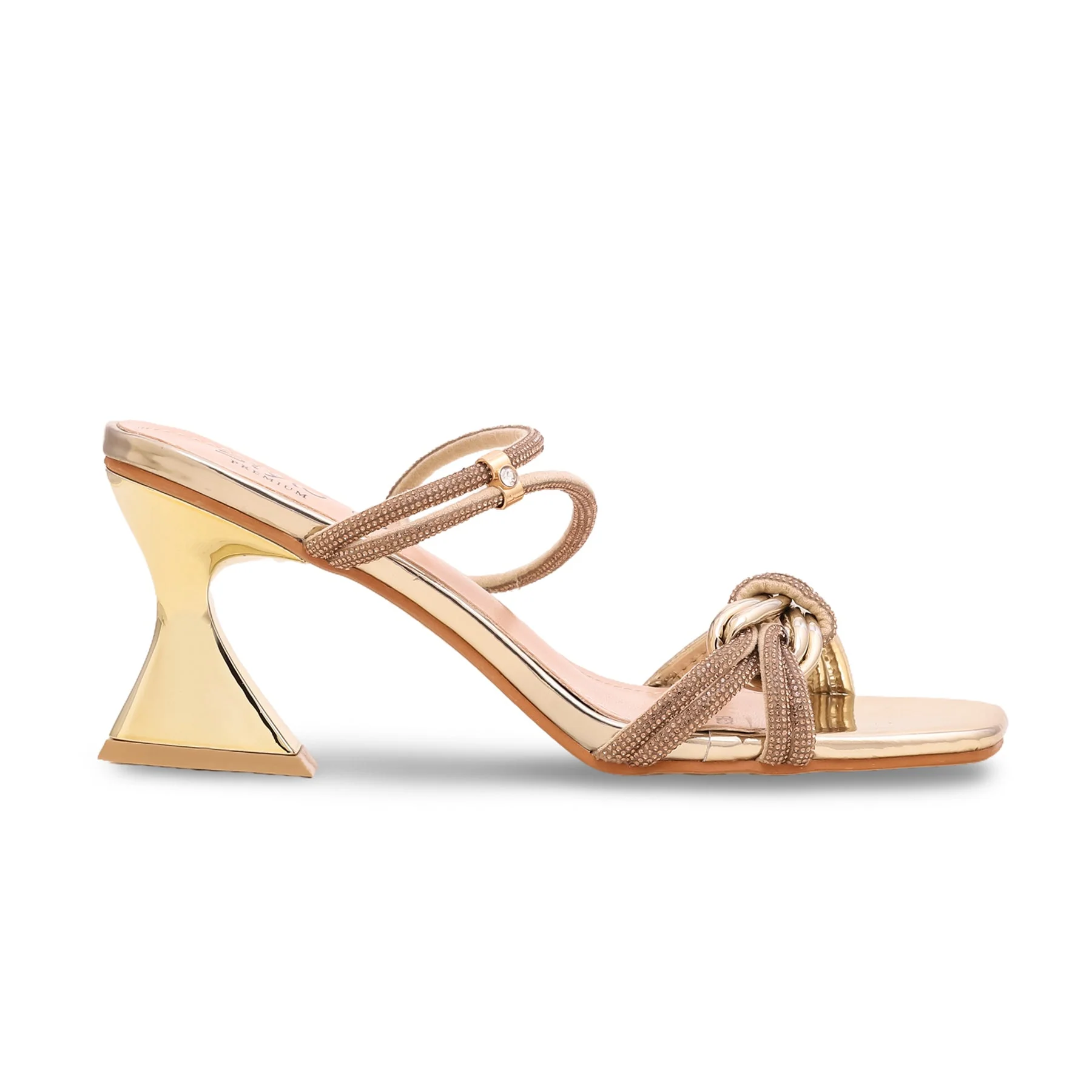 Golden Fancy Bridal Sandal FN5725 - Image 2