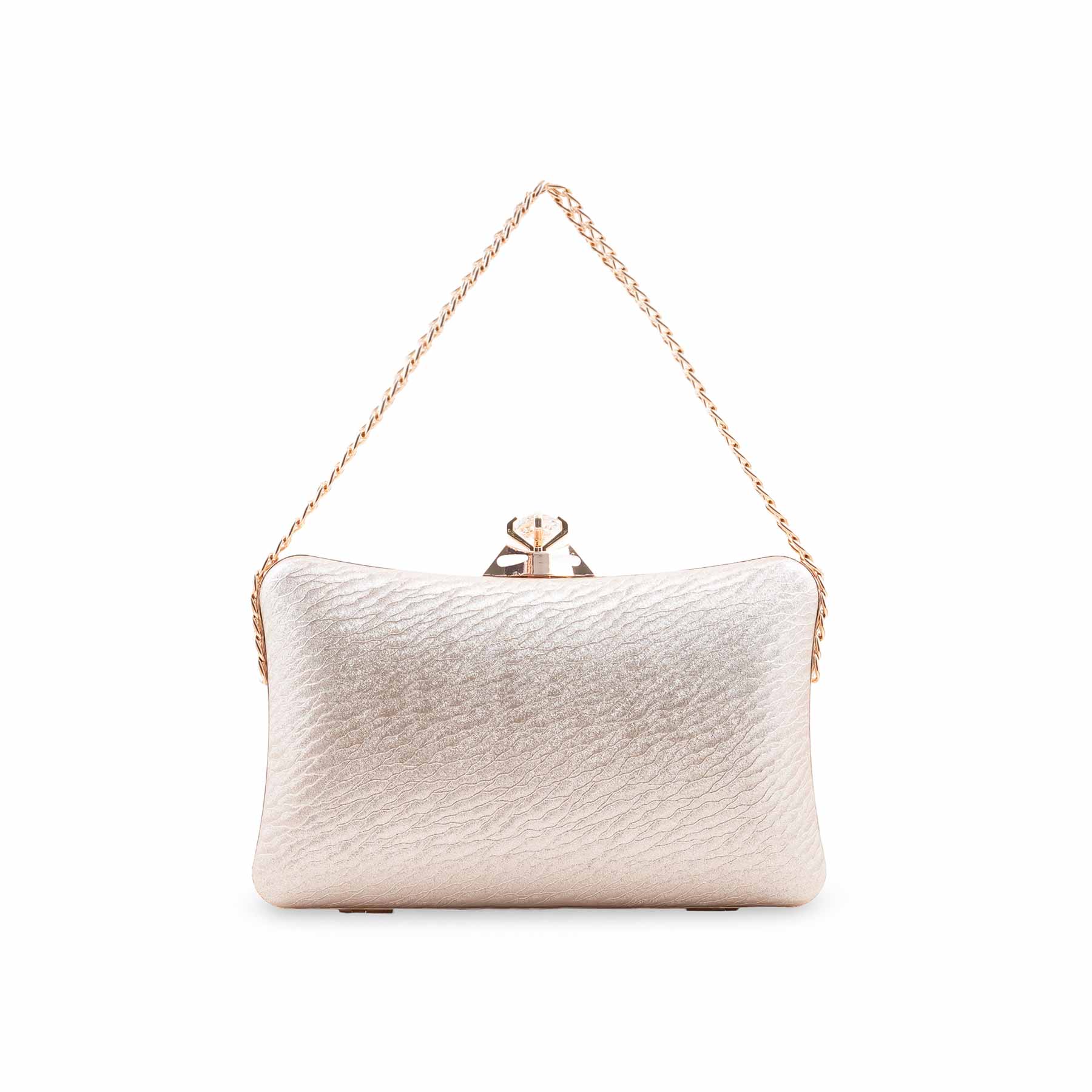 Golden Fancy Clutch For Women P24435 - Image 2