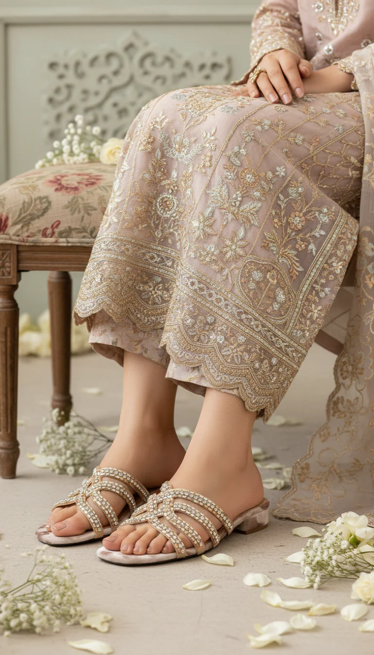 Golden Fancy Women Slipper FN8032
