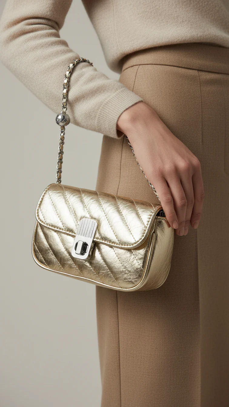 Golden Formal Clutch P24123