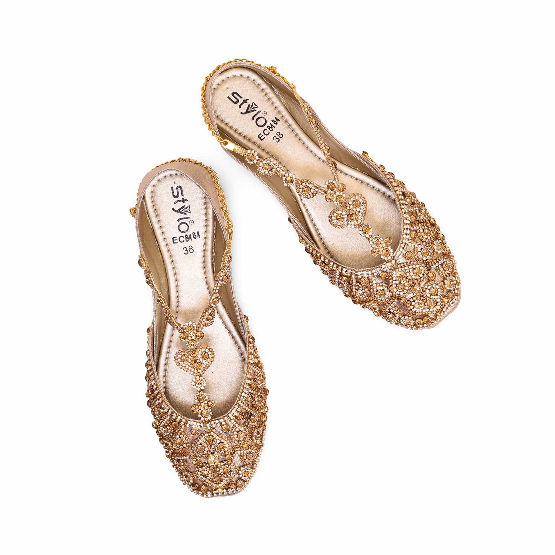 Golden Women Fancy Khussa EC8484 - Image 4