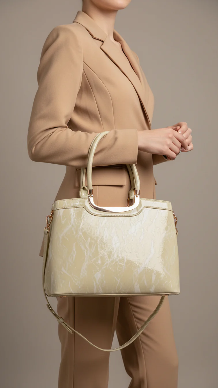 Green Formal Hand Bag For Ladies P36454