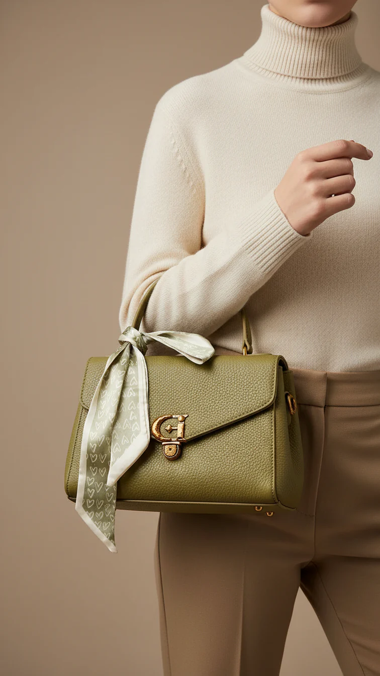 Green Formal Shoulder Bag P36298