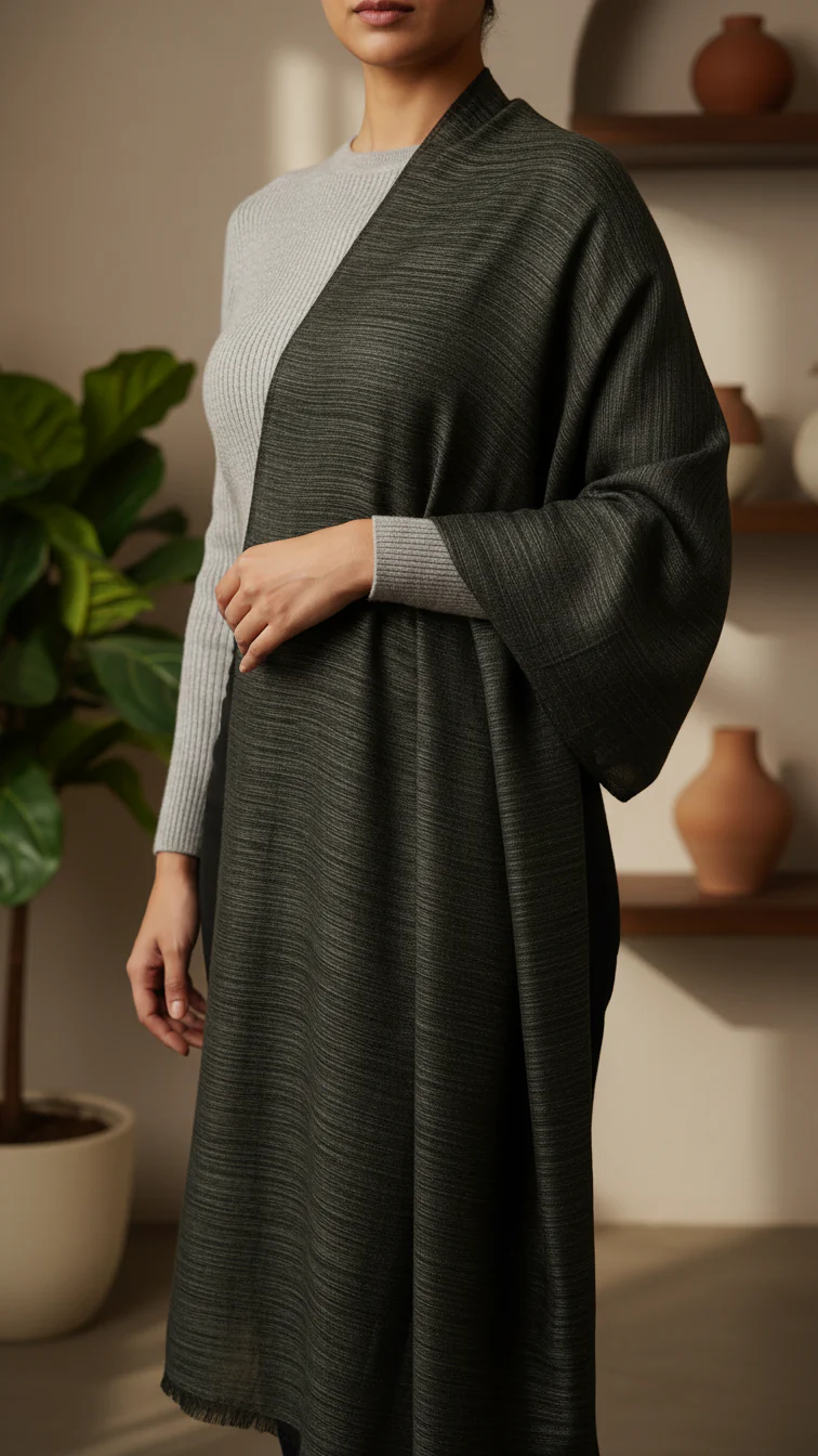 Green Winter Stole PW5759
