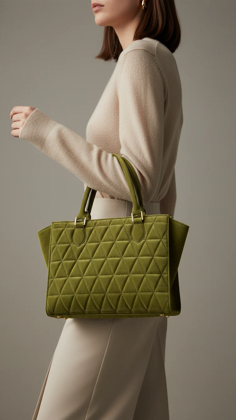 Green Women Formal Shoulder Bag P55723