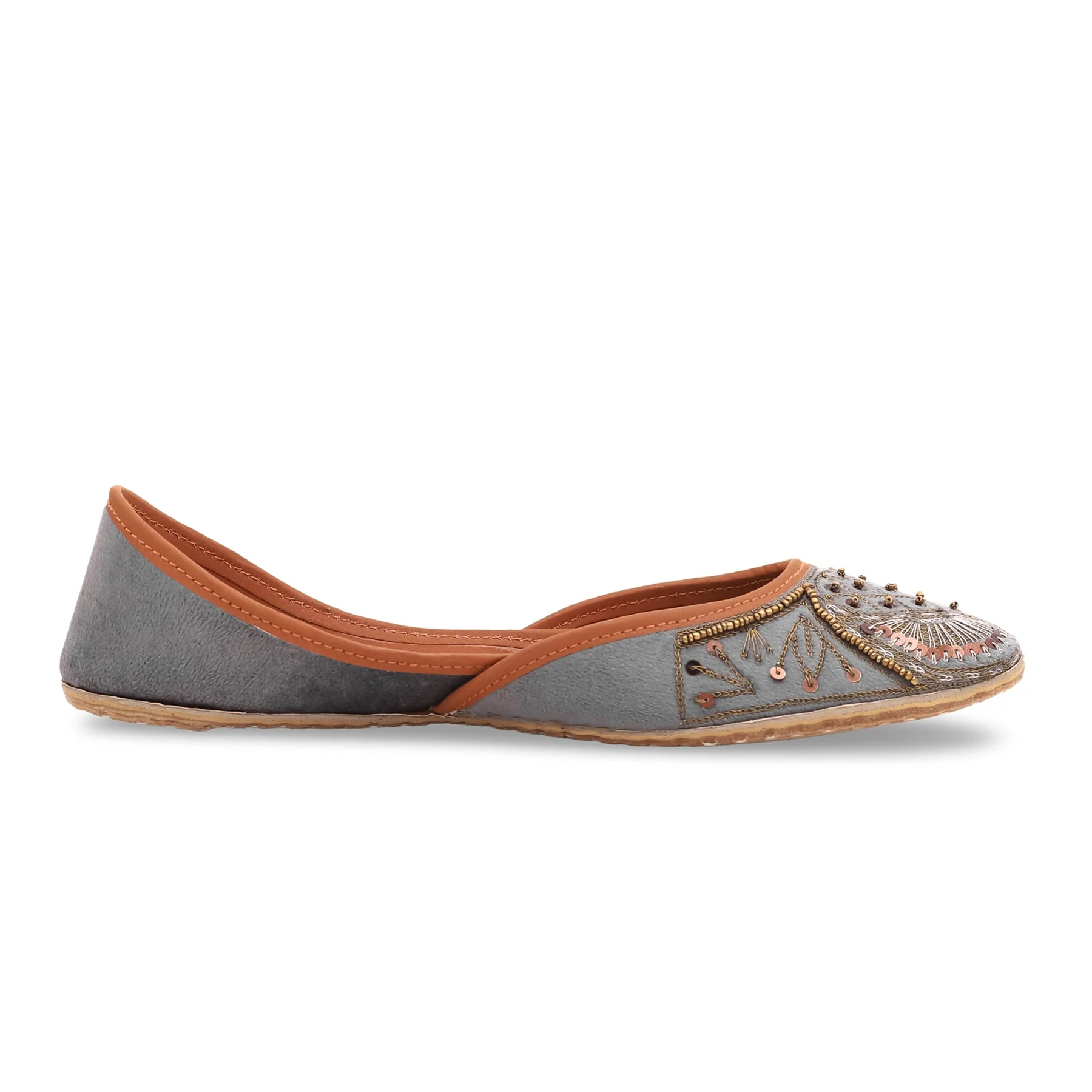 Grey Fancy Khussa EC8352
