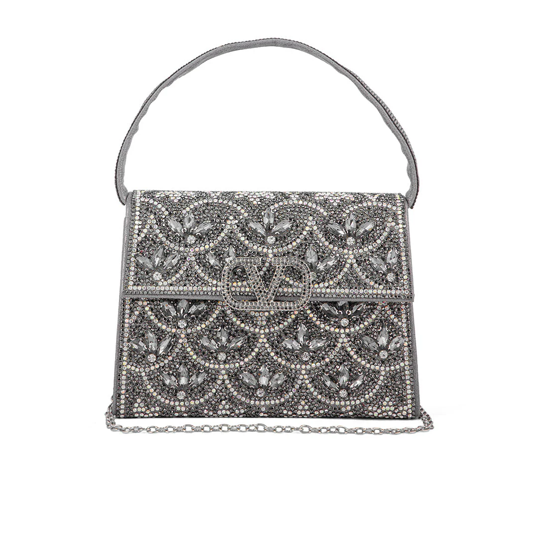 Grey Fancy Shoulder Bag P24333 - Image 2