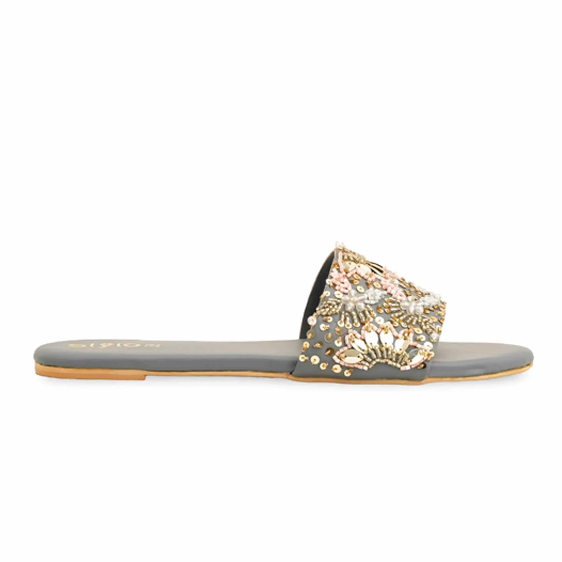 Grey Fancy Women Slipper EC0219 - Image 2