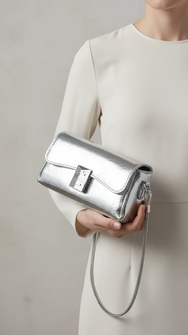 Grey Formal Clutch P24106