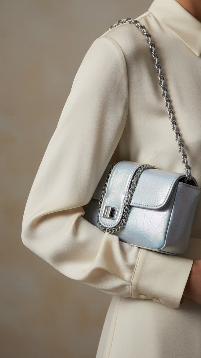 Grey Formal Clutch P24107