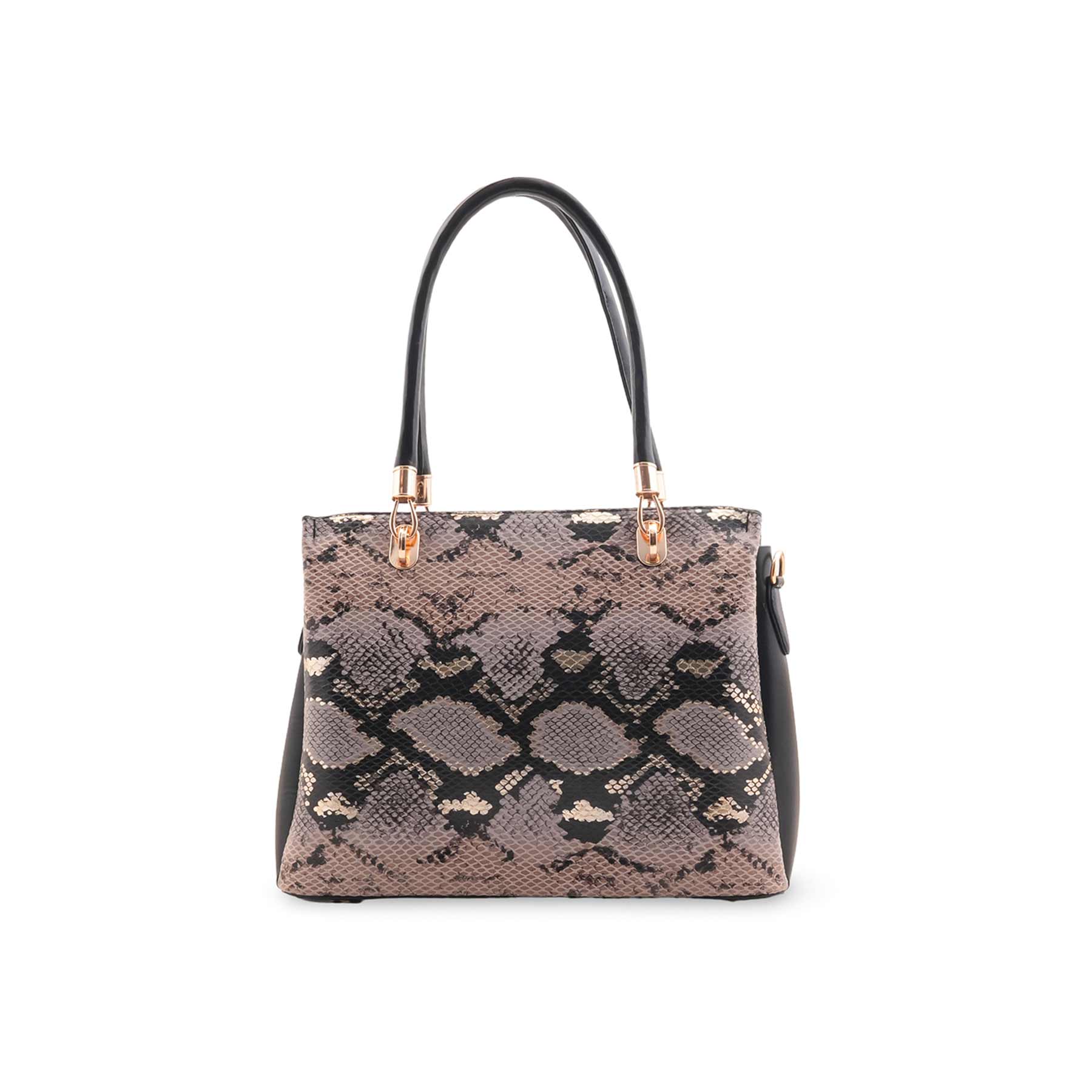 Grey Formal Hand Bag For Ladies P55911 - Image 2
