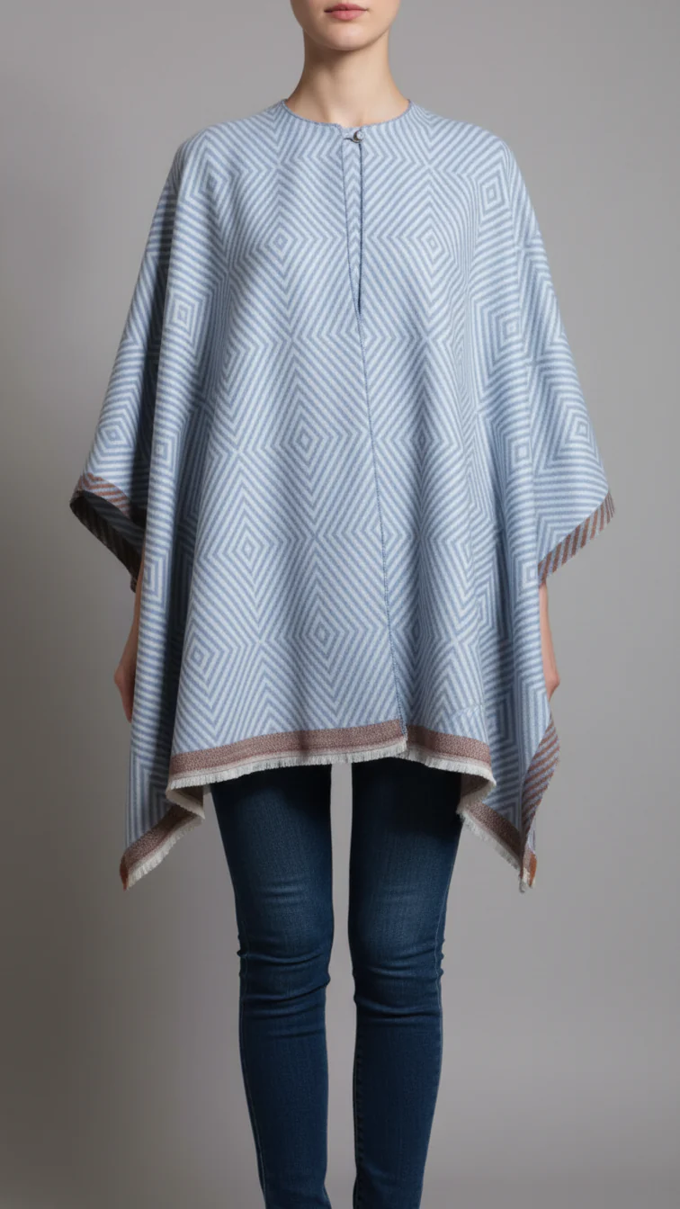 Grey Winter Capeshawl PW5680
