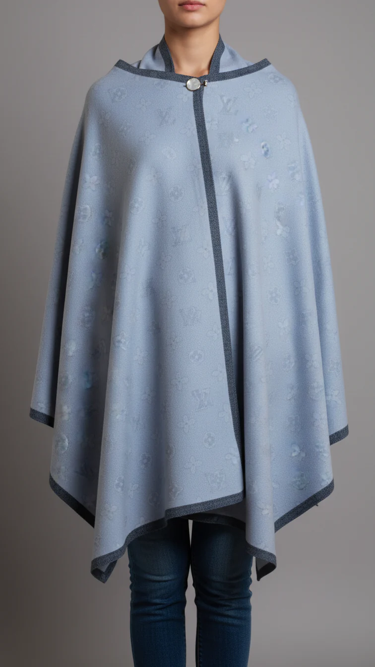 Grey Winter Capeshawl PW5684
