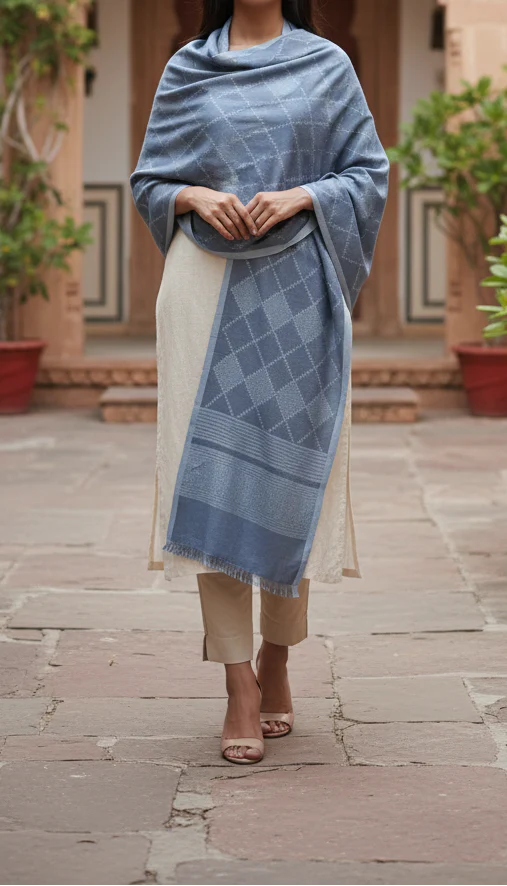 Grey Winter Stole PN5079