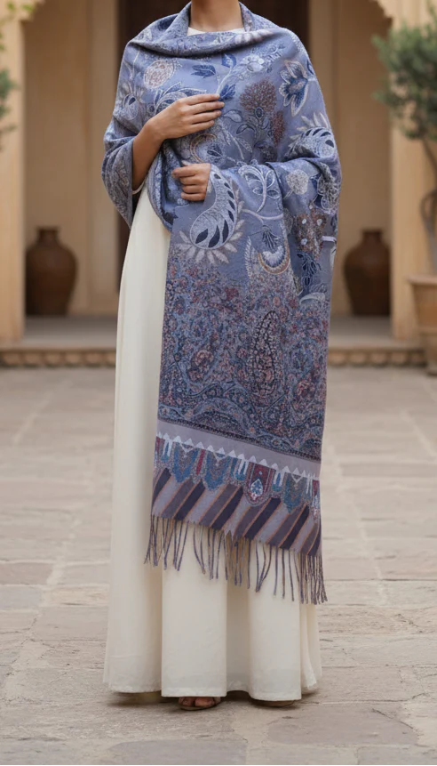 Grey Winter Stole PN5243