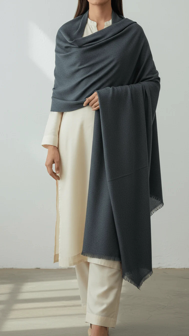 Grey Winter Stole PN5023