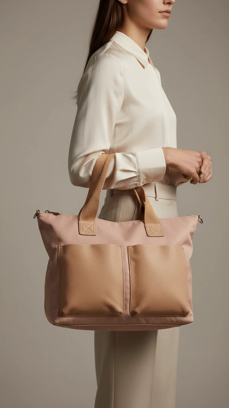 Khaki Formal Shoulder Bag P36311