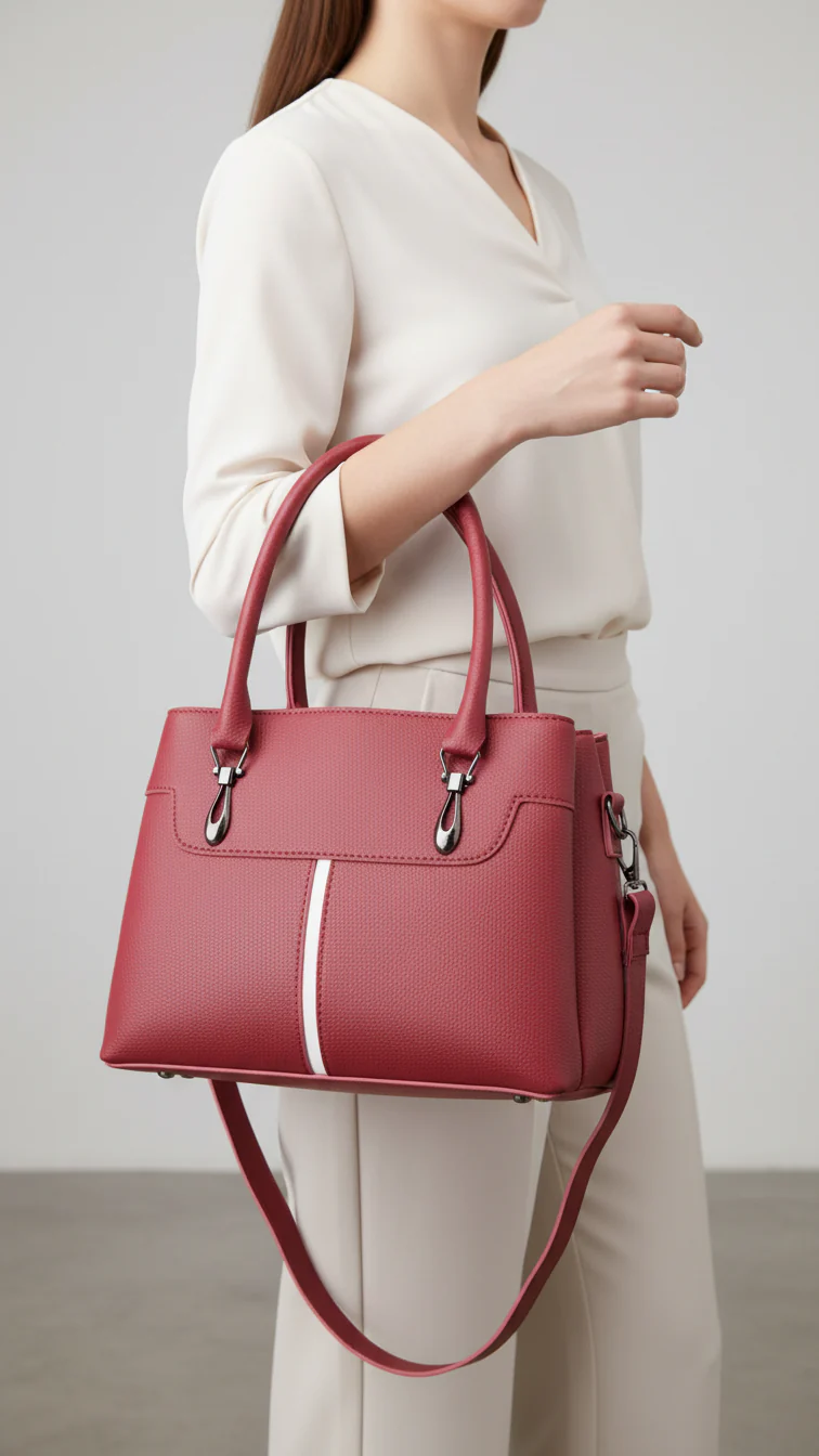 Lilac Casual Hand Bag For Women P56261