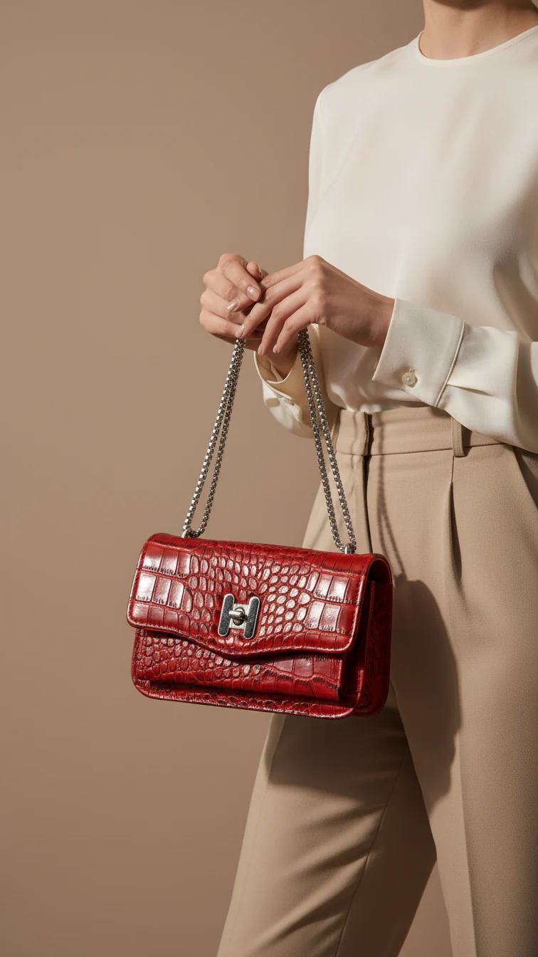 Maroon Casual Pouch P97660