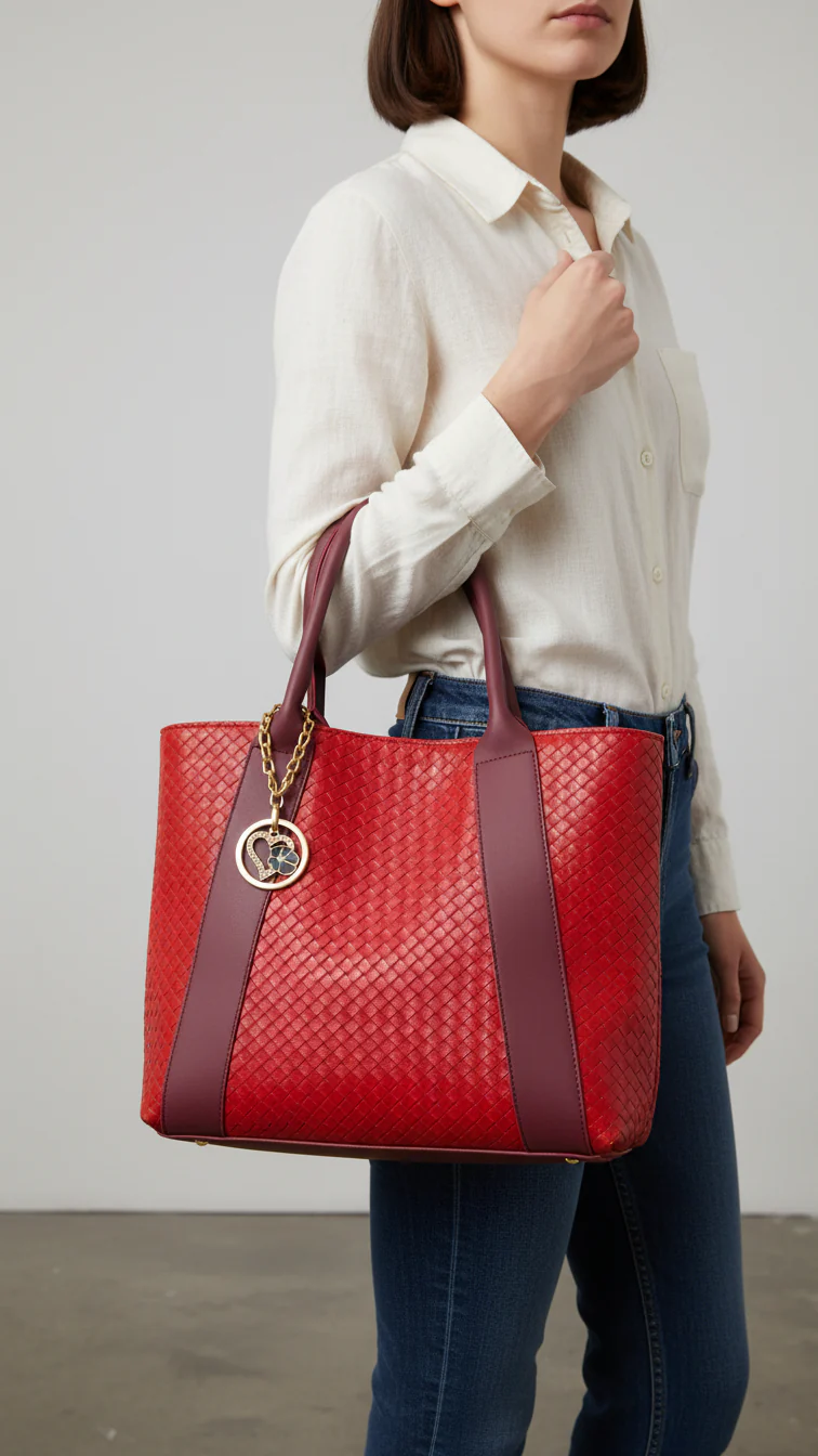 Maroon Casual Shoulder Bag For Ladies P56322