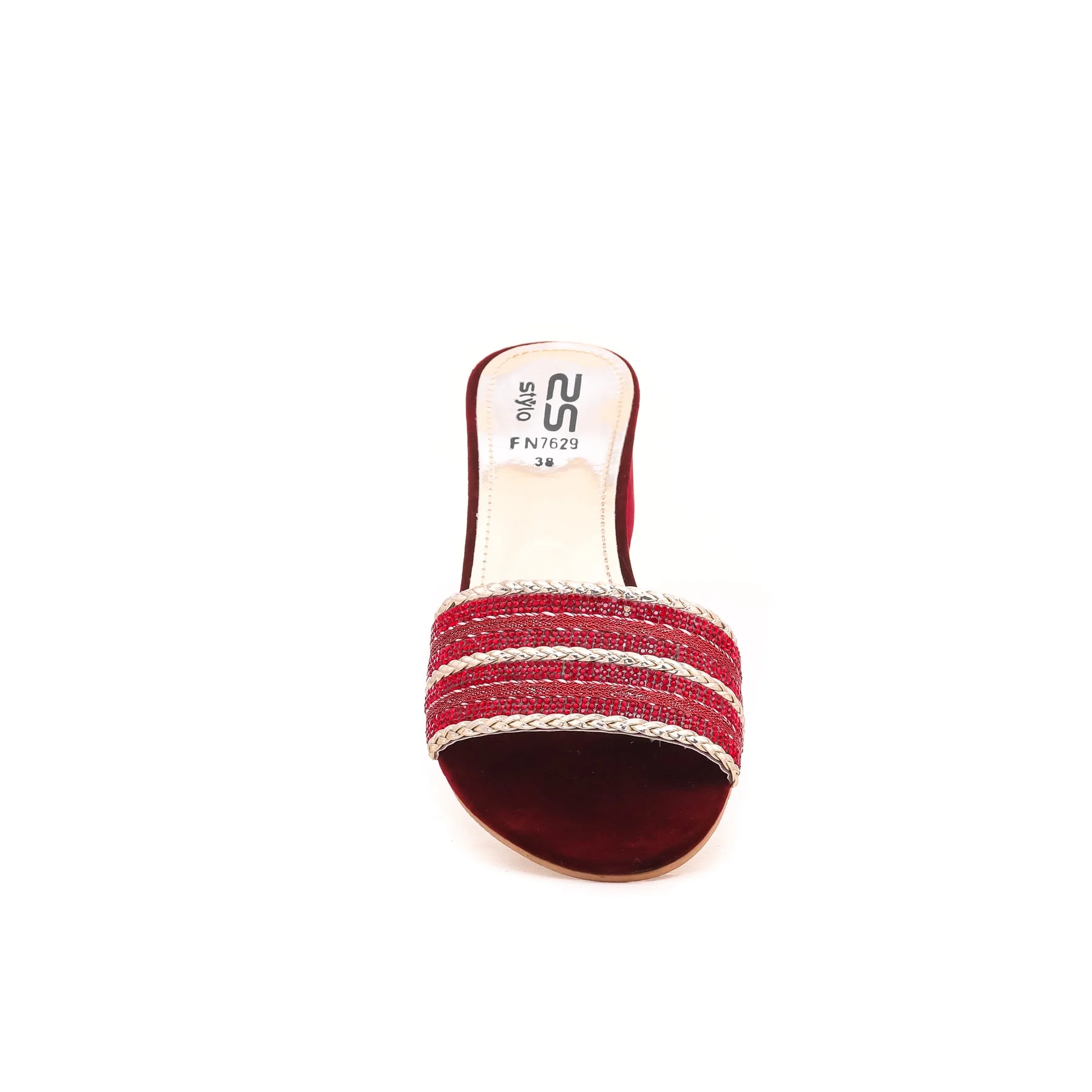 Maroon Fancy Slipper FN7629 - Image 3