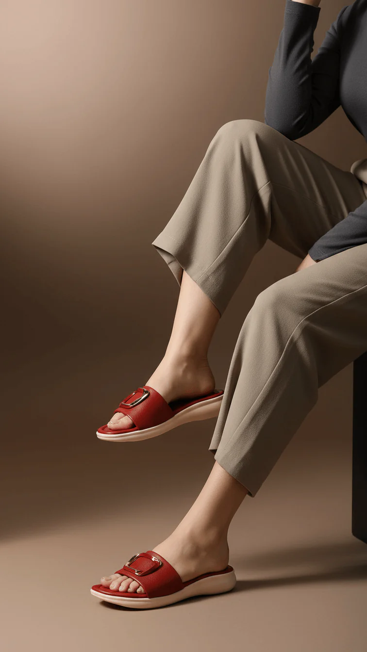 Maroon Formal Slipper PU0517