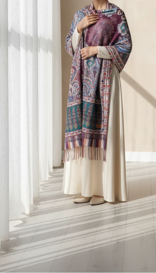 Maroon Winter Stole PN5151