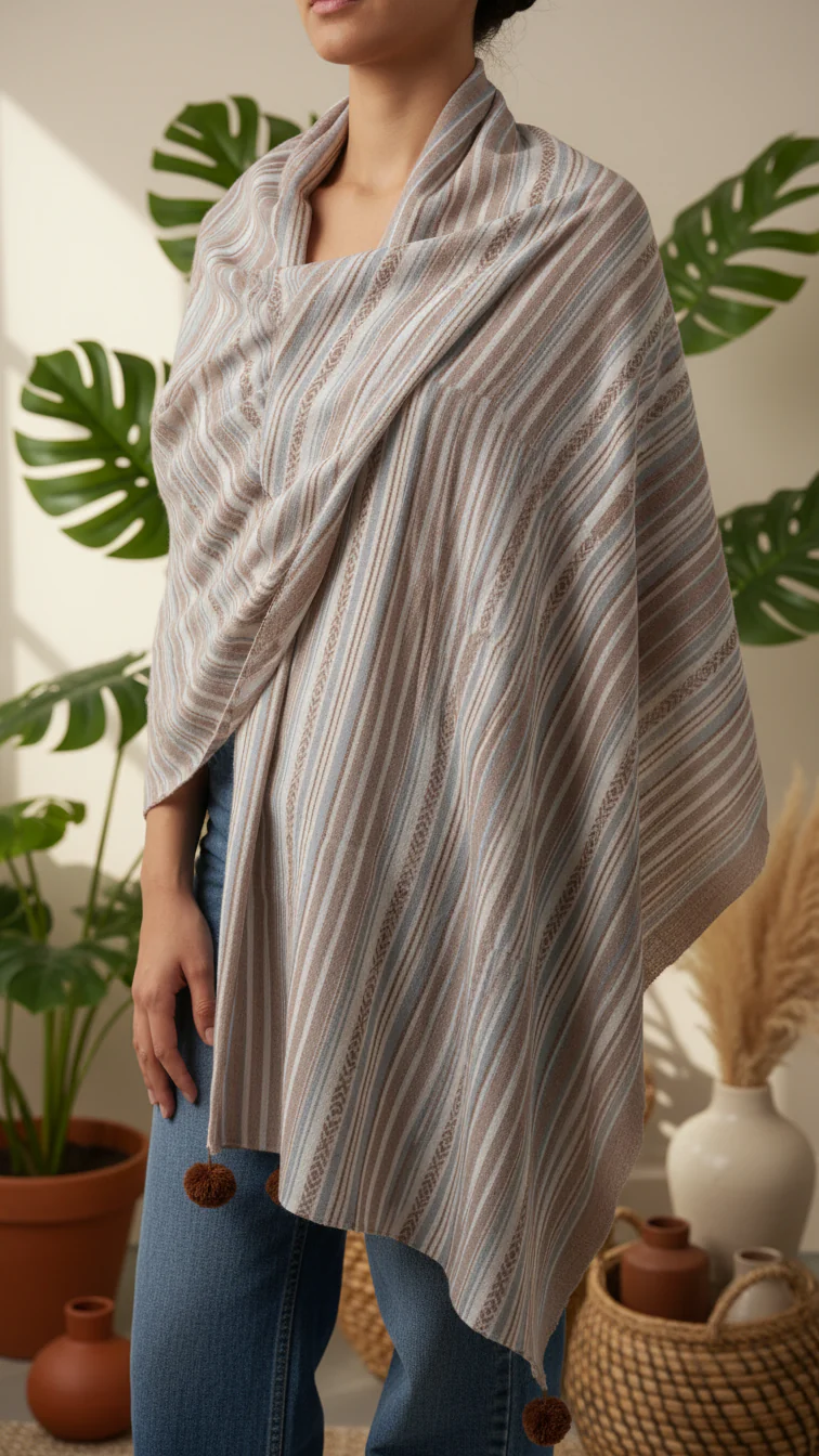 Maroon Winter Stole PN5116