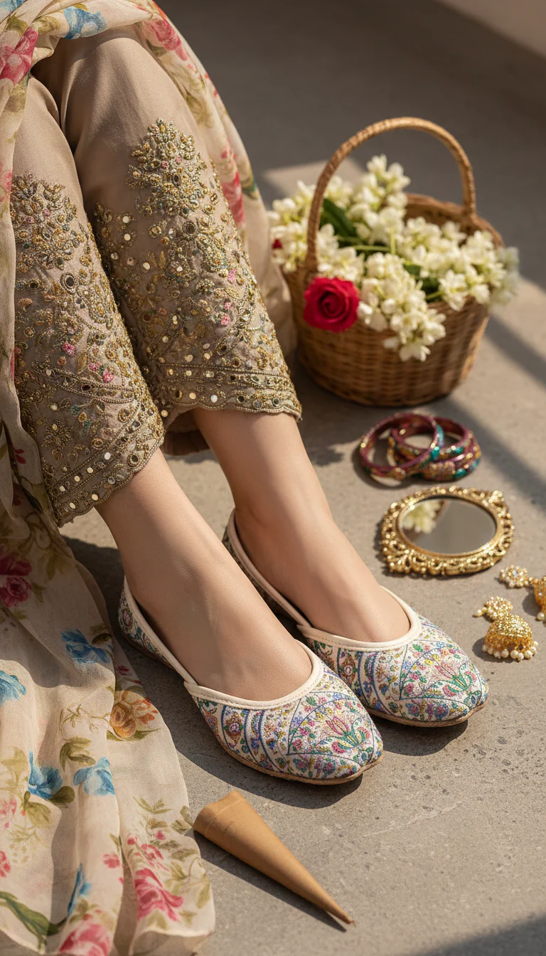 Multy Ethnic Khussa For Women EC8717