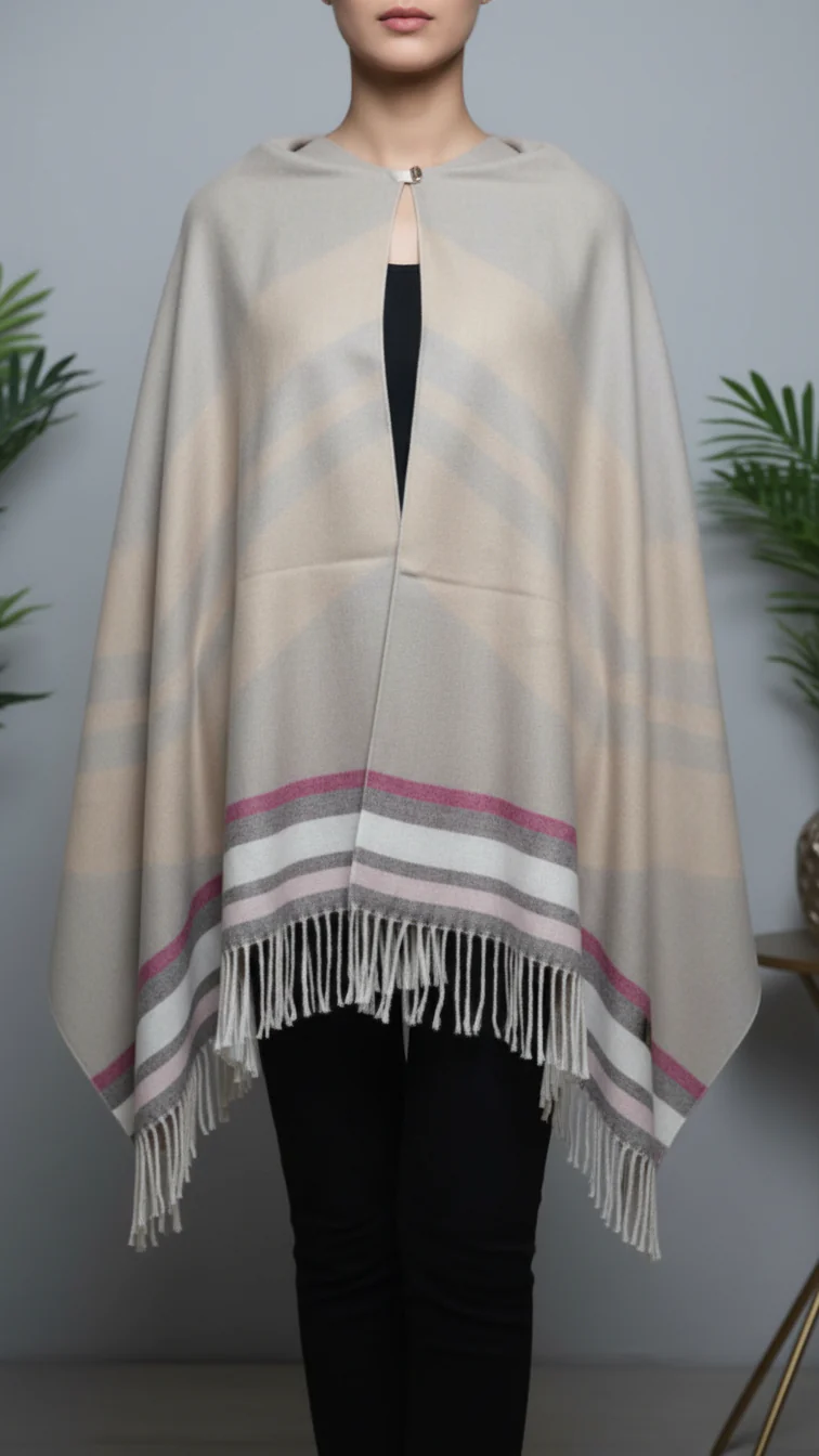 Mustard Winter Cape shawl PW5907