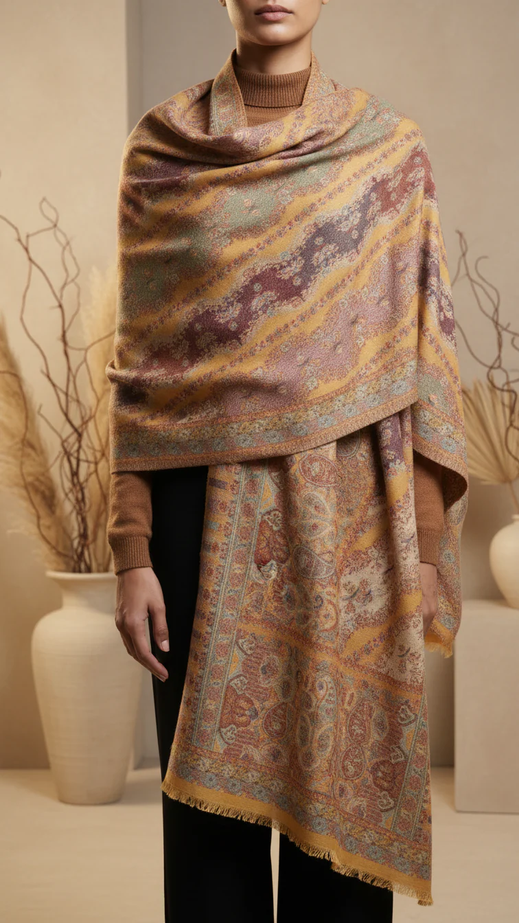 Mustard Winter Stole PW5756
